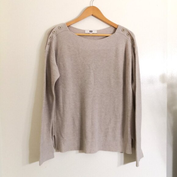 EE by Etcetera Wool Blend Button Detail Sweater Size M - Picture 1 of 6